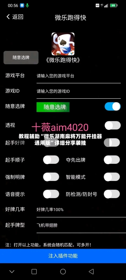 教程辅助“微乐湖南麻将万能开挂器通用版”详细分享装挂-第2张图片