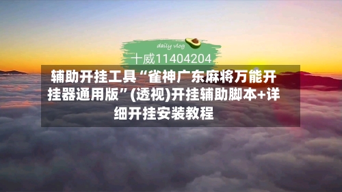 辅助开挂工具“雀神广东麻将万能开挂器通用版”(透视)开挂辅助脚本+详细开挂安装教程-第3张图片