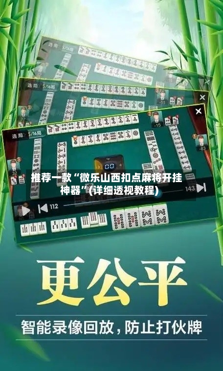 推荐一款“微乐山西扣点麻将开挂神器	”(详细透视教程)-第2张图片