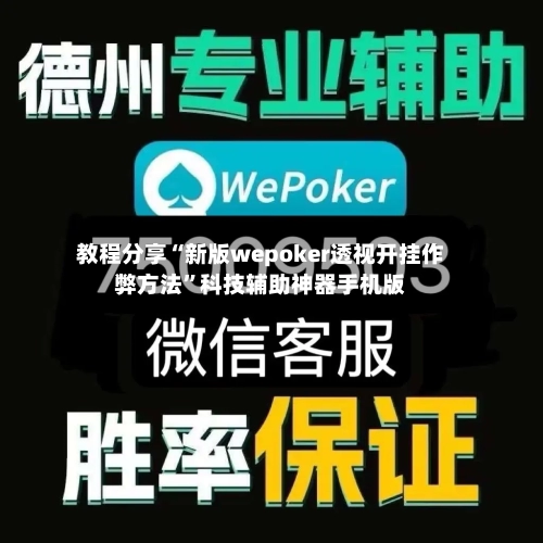 教程分享“新版wepoker透视开挂作弊方法	”科技辅助神器手机版-第2张图片