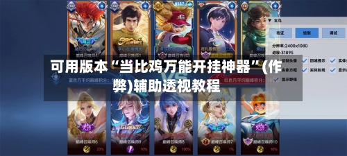 可用版本“当比鸡万能开挂神器”(作弊)辅助透视教程-第2张图片
