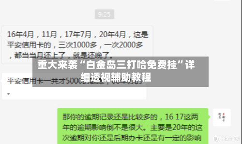 重大来袭“白金岛三打哈免费挂	”详细透视辅助教程-第2张图片