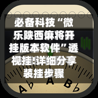 必备科技“微乐陕西麻将开挂版本软件”透视挂!详细分享装挂步骤-第3张图片
