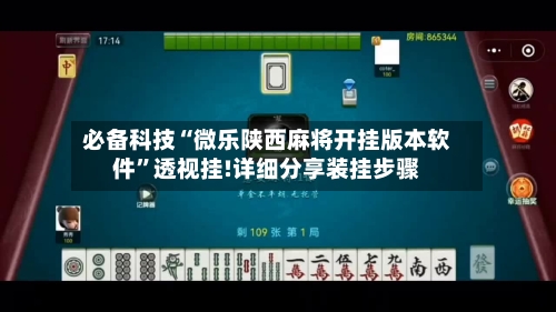 必备科技“微乐陕西麻将开挂版本软件”透视挂!详细分享装挂步骤-第2张图片