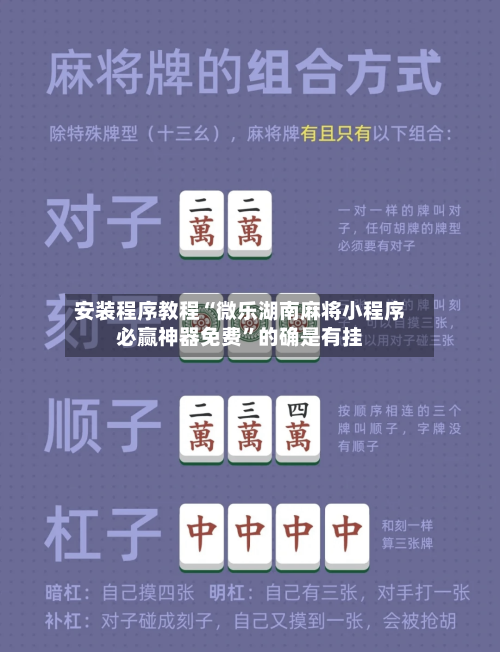 安装程序教程“微乐湖南麻将小程序必赢神器免费”的确是有挂-第3张图片