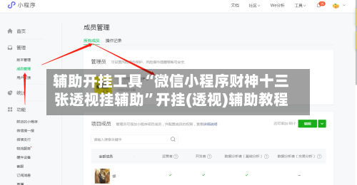 辅助开挂工具“微信小程序财神十三张透视挂辅助”开挂(透视)辅助教程-第2张图片