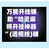 万能开挂辅助“哈灵麻将开挂神器”(透视挂)辅助透视教程-第3张图片