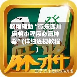 教程辅助“微乐四川麻将小程序必赢神器”(详细透视教程)