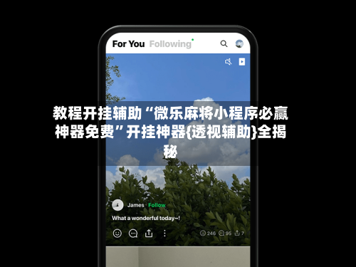 教程开挂辅助“微乐麻将小程序必赢神器免费”开挂神器{透视辅助}全揭秘