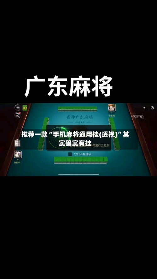 推荐一款“手机麻将通用挂(透视)”其实确实有挂-第3张图片