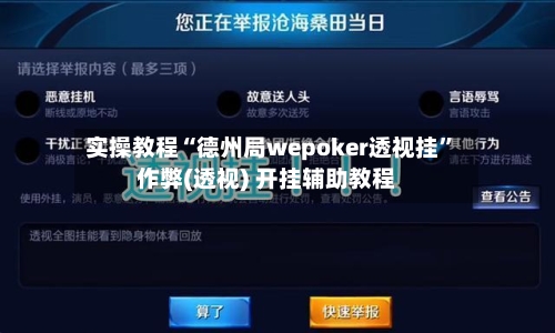 实操教程“德州局wepoker透视挂	”作弊(透视) 开挂辅助教程-第2张图片