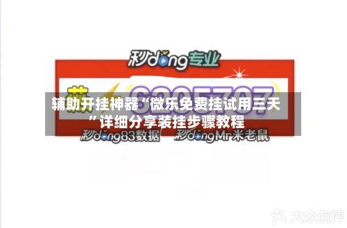 辅助开挂神器“微乐免费挂试用三天”详细分享装挂步骤教程-第3张图片