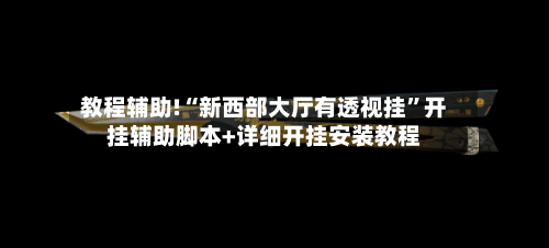 教程辅助!“新西部大厅有透视挂”开挂辅助脚本+详细开挂安装教程-第2张图片