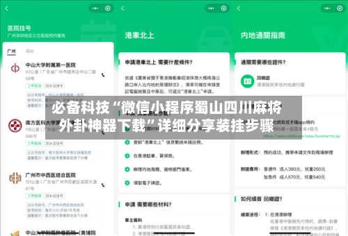 必备科技“微信小程序蜀山四川麻将外卦神器下载”详细分享装挂步骤