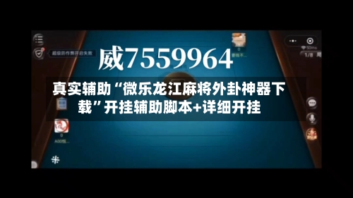真实辅助“微乐龙江麻将外卦神器下载”开挂辅助脚本+详细开挂-第2张图片