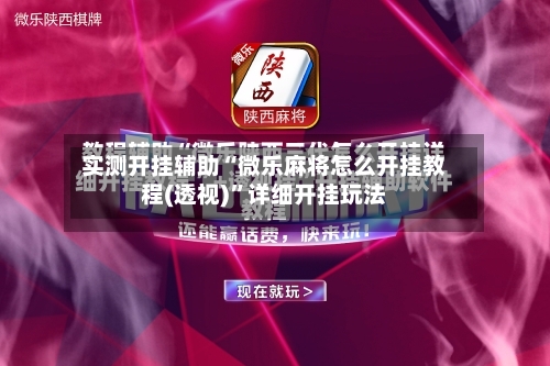 实测开挂辅助“微乐麻将怎么开挂教程(透视)”详细开挂玩法-第2张图片