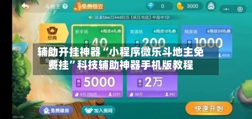 辅助开挂神器“小程序微乐斗地主免费挂”科技辅助神器手机版教程-第2张图片