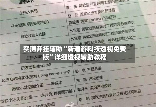 实测开挂辅助“新道游科技透视免费版	”详细透视辅助教程-第2张图片