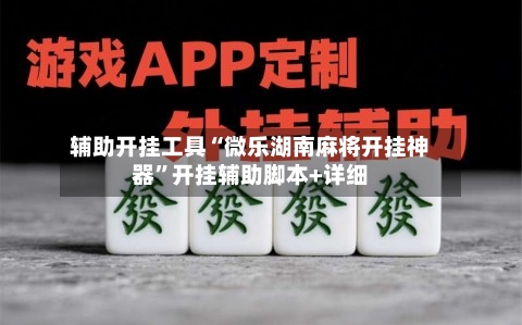 辅助开挂工具“微乐湖南麻将开挂神器”开挂辅助脚本+详细