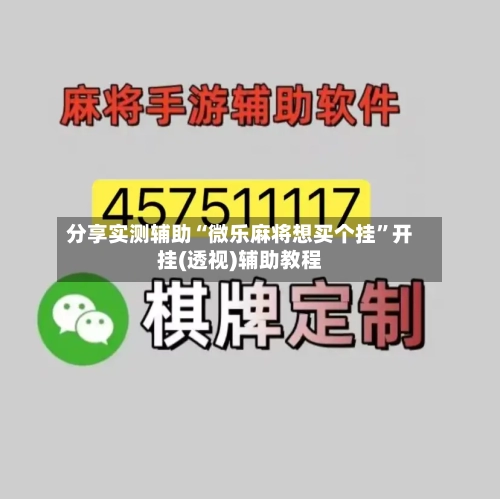 分享实测辅助“微乐麻将想买个挂”开挂(透视)辅助教程-第2张图片