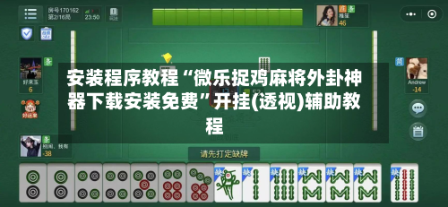 安装程序教程“微乐捉鸡麻将外卦神器下载安装免费”开挂(透视)辅助教程-第2张图片