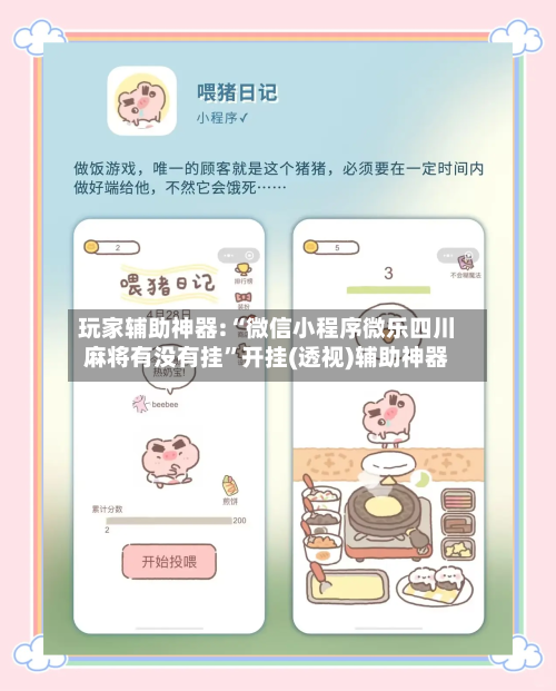 玩家辅助神器:“微信小程序微乐四川麻将有没有挂”开挂(透视)辅助神器-第3张图片