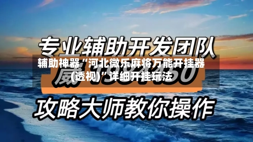 辅助神器“河北微乐麻将万能开挂器(透视)”详细开挂玩法-第2张图片