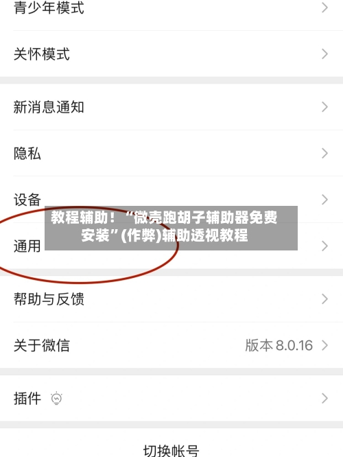教程辅助！“微壳跑胡子辅助器免费安装	”(作弊)辅助透视教程-第3张图片
