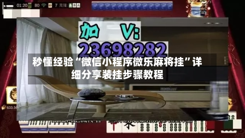 秒懂经验“微信小程序微乐麻将挂”详细分享装挂步骤教程-第2张图片