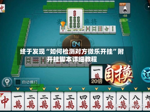 终于发现“如何检测对方微乐开挂”附开挂脚本详细教程-第3张图片