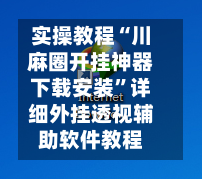 实操教程“川麻圈开挂神器下载安装”详细外挂透视辅助软件教程-第2张图片