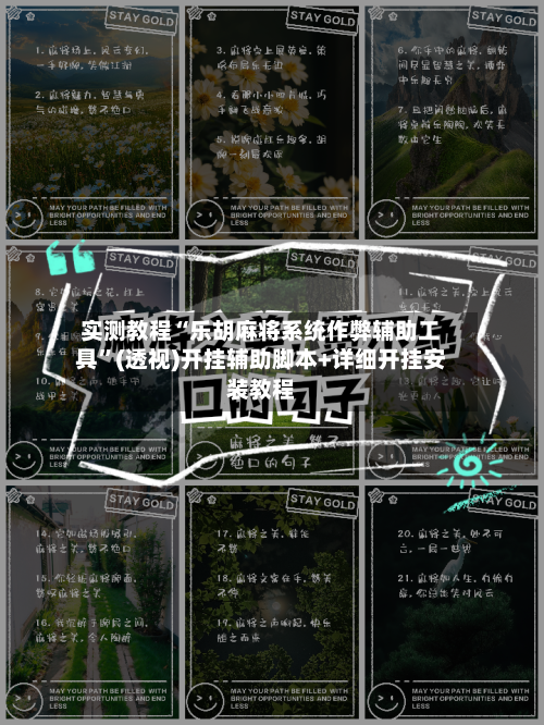 实测教程“乐胡麻将系统作弊辅助工具”(透视)开挂辅助脚本+详细开挂安装教程