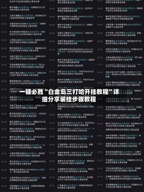 一键必胜“白金岛三打哈开挂教程”详细分享装挂步骤教程-第3张图片