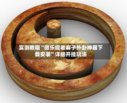 实测教程“微乐捉老麻子外卦神器下载安装”详细开挂玩法-第3张图片
