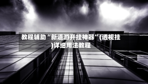 教程辅助“新道游开挂神器	”(透视挂)详细用法教程-第2张图片