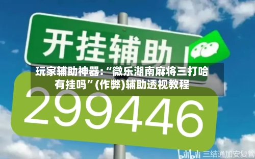 玩家辅助神器:“微乐湖南麻将三打哈有挂吗”(作弊)辅助透视教程