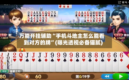 万能开挂辅助“手机斗地主怎么能看到对方的牌”(曝光透视必备猫腻)