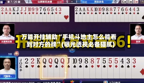万能开挂辅助“手机斗地主怎么能看到对方的牌”(曝光透视必备猫腻)-第2张图片