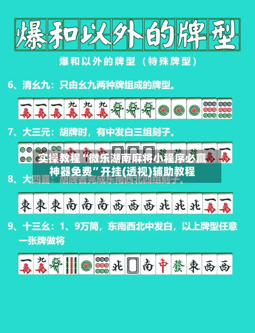 实操教程“微乐湖南麻将小程序必赢神器免费”开挂(透视)辅助教程