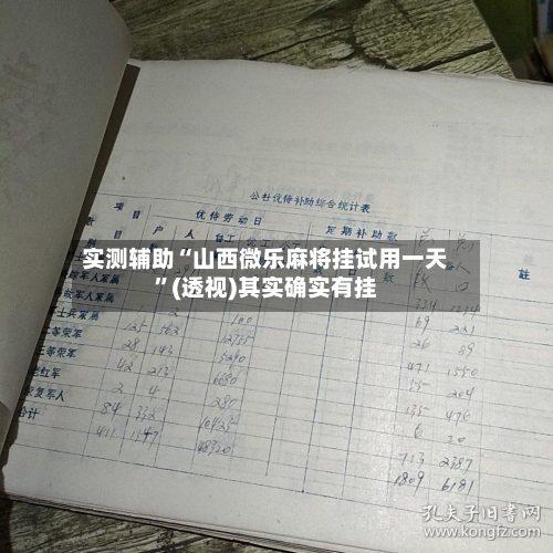 实测辅助“山西微乐麻将挂试用一天”(透视)其实确实有挂-第3张图片