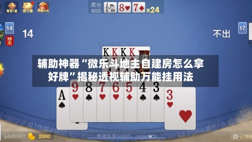 辅助神器“微乐斗地主自建房怎么拿好牌	”揭秘透视辅助万能挂用法-第2张图片