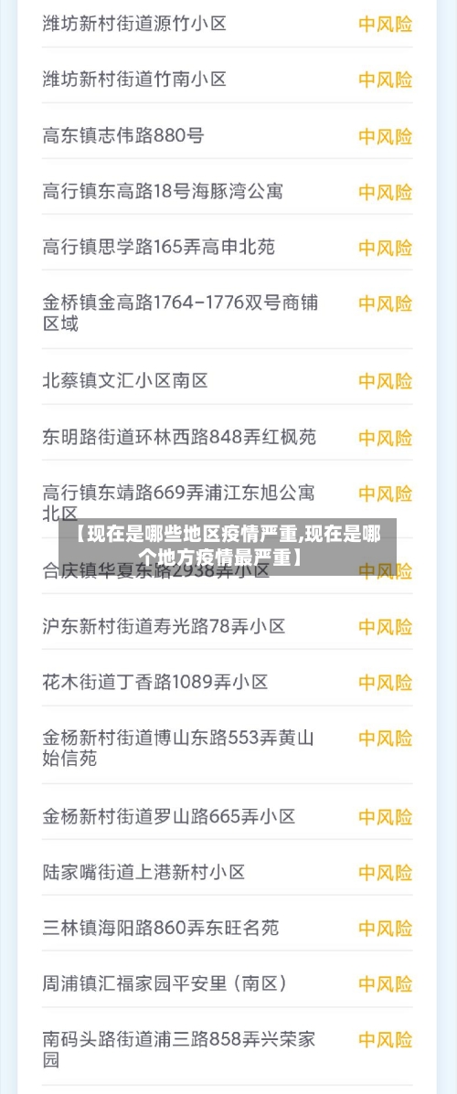 【现在是哪些地区疫情严重,现在是哪个地方疫情最严重】-第2张图片