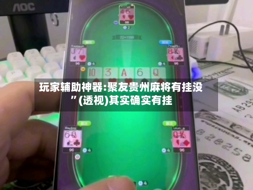 玩家辅助神器:聚友贵州麻将有挂没”(透视)其实确实有挂-第3张图片