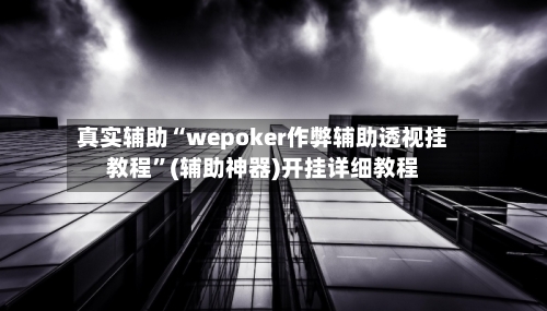 真实辅助“wepoker作弊辅助透视挂教程”(辅助神器)开挂详细教程