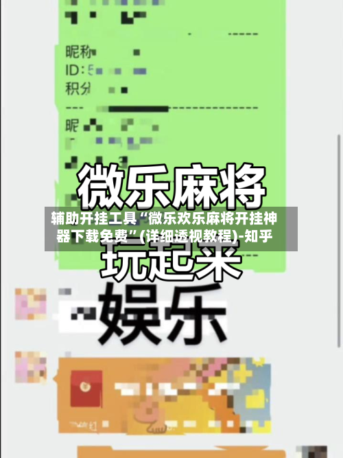 辅助开挂工具“微乐欢乐麻将开挂神器下载免费”(详细透视教程)-知乎-第3张图片