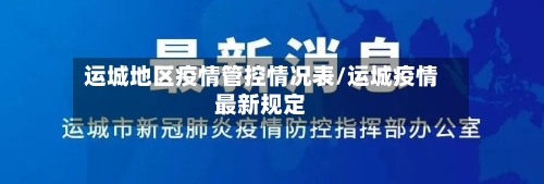 运城地区疫情管控情况表/运城疫情最新规定-第3张图片