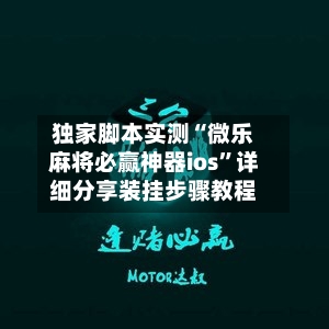 独家脚本实测“微乐麻将必赢神器ios	”详细分享装挂步骤教程-第2张图片