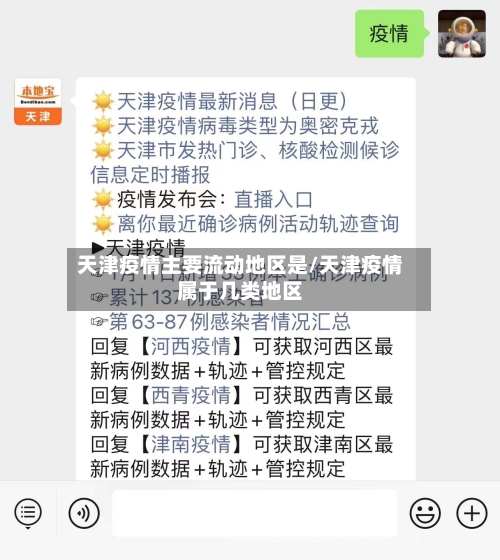 天津疫情主要流动地区是/天津疫情属于几类地区