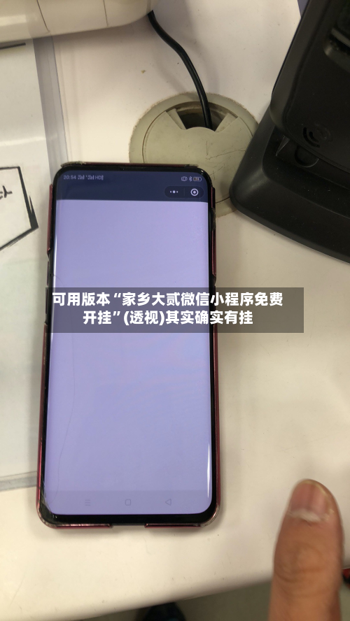 可用版本“家乡大贰微信小程序免费开挂”(透视)其实确实有挂