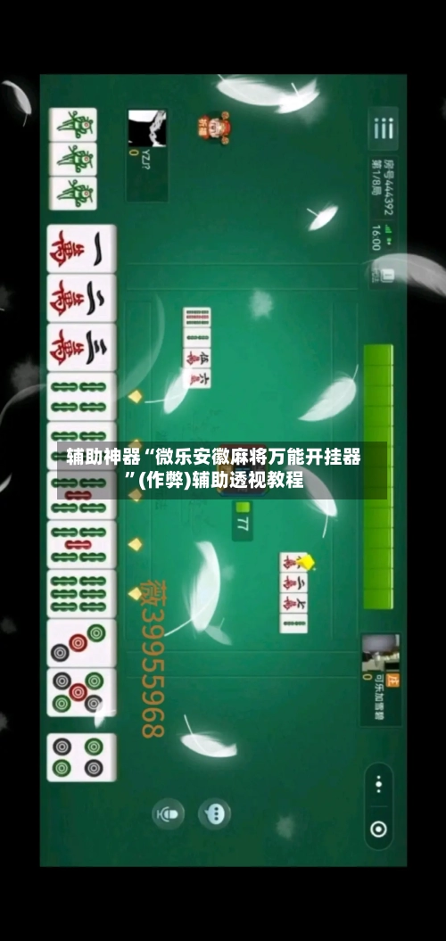 辅助神器“微乐安徽麻将万能开挂器”(作弊)辅助透视教程-第3张图片